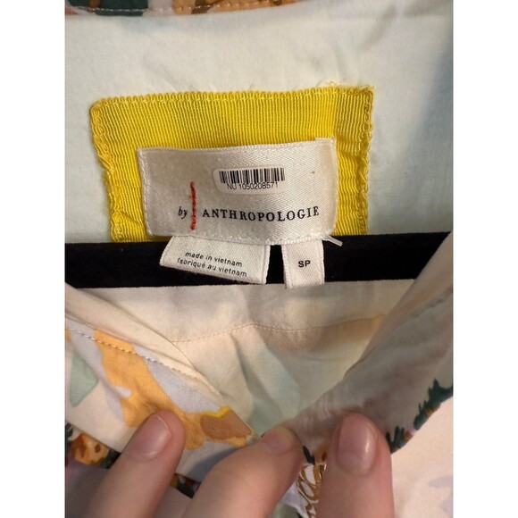 Anthropologie Panel Print Mini Shirtdress Size Small P - Picture 4 of 8